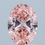 2.00 Ct. Fancy Vivid Pink Oval Lab Grown Diamond