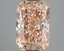 3.05 Ct. Fancy Vivid Orangy Pink Radiant Lab Grown Diamond