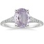 18K White Gold Flair Diamond Ring, smalltop view
