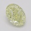 1.08 Ct. Fancy Light Yellow Oval Diamond