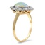 The Kristy Ring, smalltop view on a hand