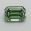 1.50 Ct. Fancy Vivid Green Emerald Lab Grown Diamond