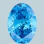 1.51 Ct. Fancy Vivid Blue Oval Lab Grown Diamond