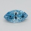 0.38 Ct. Fancy Vivid Blue Marquise Lab Grown Diamond