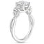 18K White Gold Willow Three Stone Diamond Ring (1/3 ct. tw.), smallside view