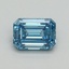 1.03 Ct. Fancy Vivid Blue Emerald Lab Grown Diamond