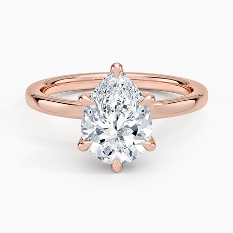 14K Rose Gold Lumiere 2mm Diamond Ring (1/8 ct. tw.)