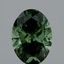 1.50 Ct. Fancy Vivid Green Oval Lab Grown Diamond