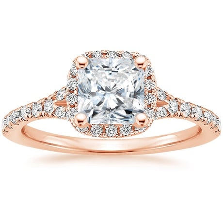 14K Rose Gold Joy Diamond Ring (1/3 ct. tw.) with Bliss Diamond Ring (1/5 ct. tw.)