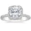 18K White Gold Nova Halo Diamond Ring (1/2 ct. tw.), smalltop view