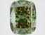 4.51 Ct. Fancy Deep Green Cushion Lab Grown Diamond
