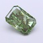 1.54 Ct. Fancy Vivid  Green Radiant Lab Grown Diamond