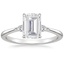 Platinum Aria Three Stone Diamond Ring (1/10 ct. tw.), smalltop view