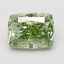 1.51 Ct. Fancy Vivid Green Cushion Lab Grown Diamond