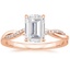 14K Rose Gold Petite Twisted Vine Diamond Ring (1/8 ct. tw.), smalltop view