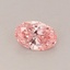 0.39 Ct. Fancy Vivid  Pink Oval Lab Grown Diamond