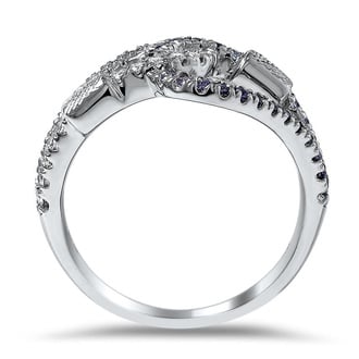 Custom Diamond and Tanzanite Carabiner Ring