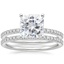 18KW Moissanite Ballad Diamond Bridal Set (1/3 ct. tw.), smalltop view
