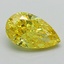 2.07 Ct. Fancy Vivid Yellow Pear Lab Grown Diamond