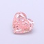 0.97 Ct. Fancy Intense  Pink Heart Lab Grown Diamond