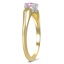 The Garza Ring, smalltop view on a hand