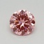 0.45 Ct. Fancy Vivid Pink Round Lab Grown Diamond