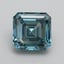 2.10 Ct. Fancy Vivid Greenish Blue Asscher Lab Grown Diamond