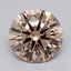 2.01 Ct. Light  Brown Round Lab Grown Diamond