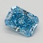 0.99 Ct. Fancy Vivid Blue Radiant Lab Grown Diamond