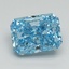 2.07 Ct. Fancy Vivid Blue Radiant Lab Grown Diamond
