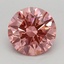 1.59 Ct. Fancy Vivid Pink Round Lab Grown Diamond