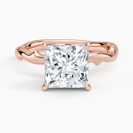 Rose and Thorn Solitaire Ring