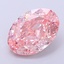 2.59 Ct. Fancy Vivid  Pink Oval Lab Grown Diamond