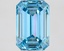 2.63 Ct. Fancy Vivid Blue Emerald Lab Grown Diamond