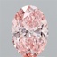 2.06 Ct. Fancy Vivid Pink Oval Lab Grown Diamond