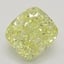 1.12 Ct. Fancy Intense Yellow Cushion Diamond