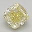 1.52 Ct. Fancy Intense Yellow Cushion Lab Grown Diamond