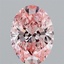 1.52 Ct. Fancy Vivid  Pink Oval Lab Grown Diamond