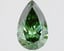 1.52 Ct. Fancy Vivid Green Pear Lab Grown Diamond