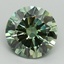 5.01 Ct. Fancy Vivid Green Round Lab Grown Diamond