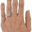 The Arlyne Ring, smallzoomed in top view on a hand