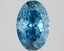 1.71 Ct. Fancy Vivid Blue Oval Lab Grown Diamond
