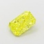 1.01 Ct. Fancy Vivid  Yellow Radiant Lab Grown Diamond