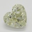 1.38 Ct. Fancy Light Brownish Greenish Yellow Heart Diamond