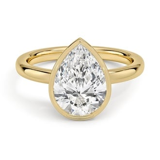 Custom Low-Profile Bezel Solitaire Ring