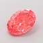 1.33 Ct. Fancy Vivid  Pink Oval Lab Grown Diamond