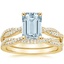 18KY Aquamarine Petite Luxe Twisted Vine Bridal Set (1/2 ct. tw.), smalltop view