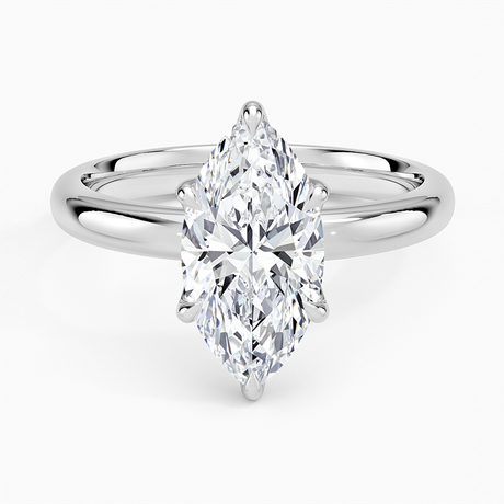 18K White Gold Esme 2.5mm Solitaire Ring