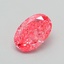 0.61 Ct. Fancy Vivid Pink Oval Lab Grown Diamond