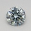 0.51 Ct. Fancy Bluish Green Round Lab Grown Diamond